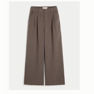 Hollister Brown Wide-Leg Trousers